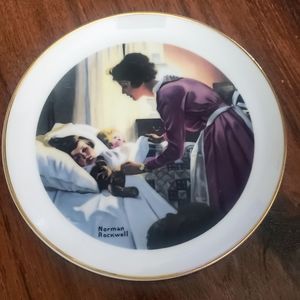 Vintage Mother's Love by Norman Rockwell Collector's Plate Made in Japan